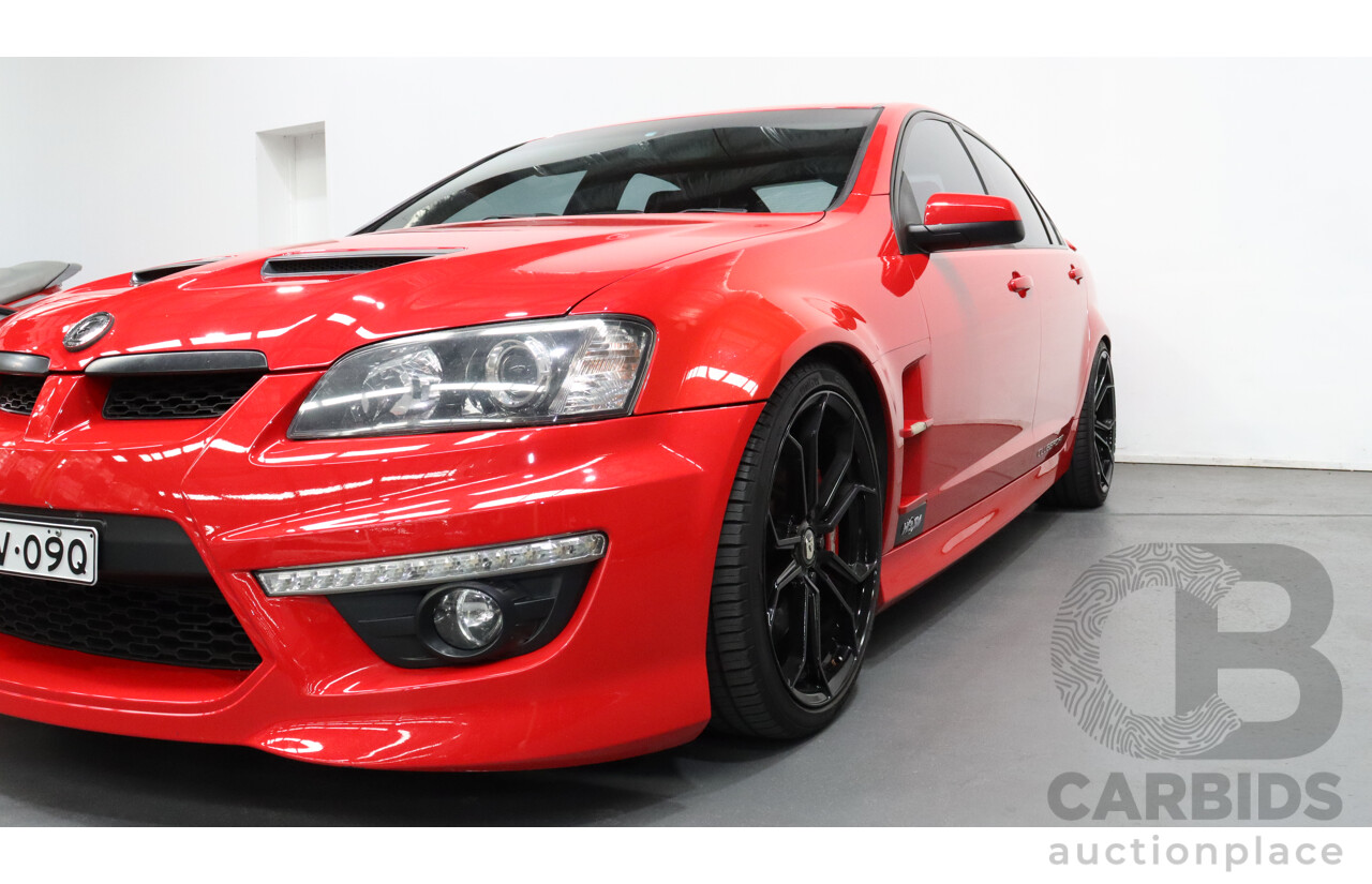 2/2011 Holden HSV Clubsport R8 E3 4d Sedan Red 6.2L V8