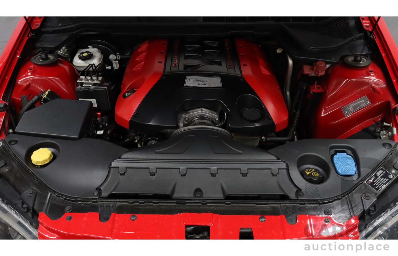 2/2011 Holden HSV Clubsport R8 E3 4d Sedan Red 6.2L V8