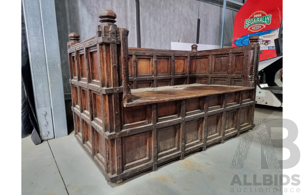 Medieval Style Pub Bench Seat - Timber