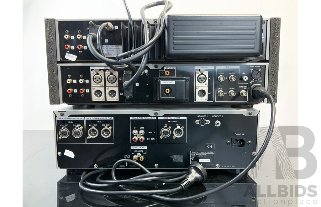 Sony Digital Audio Recorder PCM R500 and a PCM-2500RA