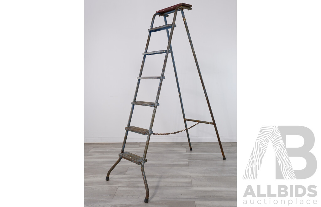 Vintage Metal Step Ladder