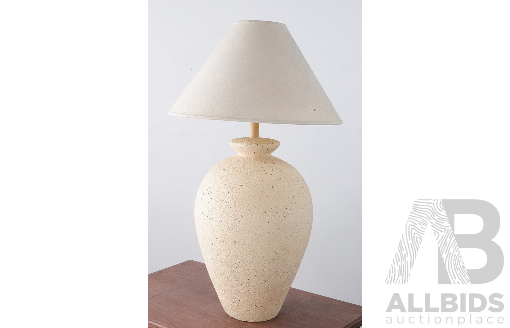 Large Textured Ceramic Table Lamp