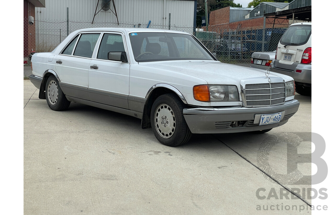 12/1987 Mercedes-Benz 300 SEL W126 4d Sedan White 3.0L