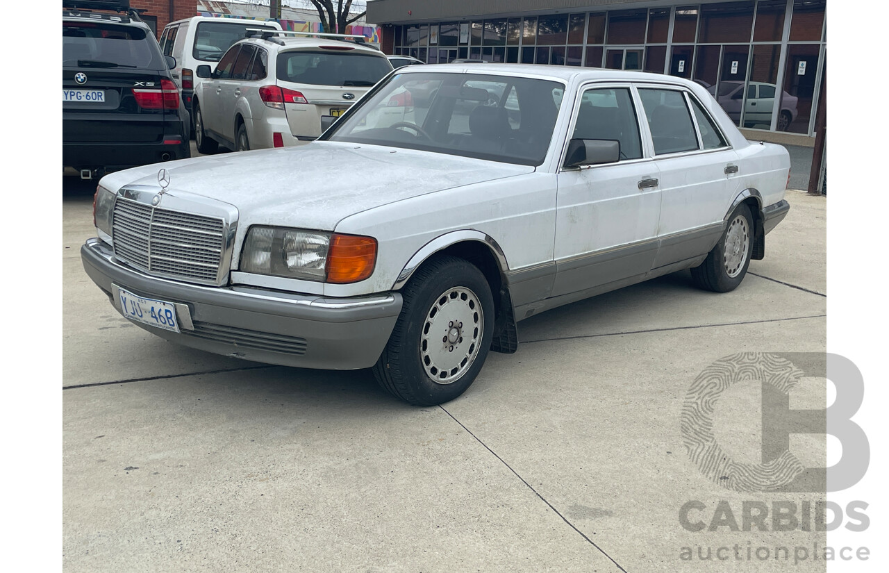 12/1987 Mercedes-Benz 300 SEL W126 4d Sedan White 3.0L