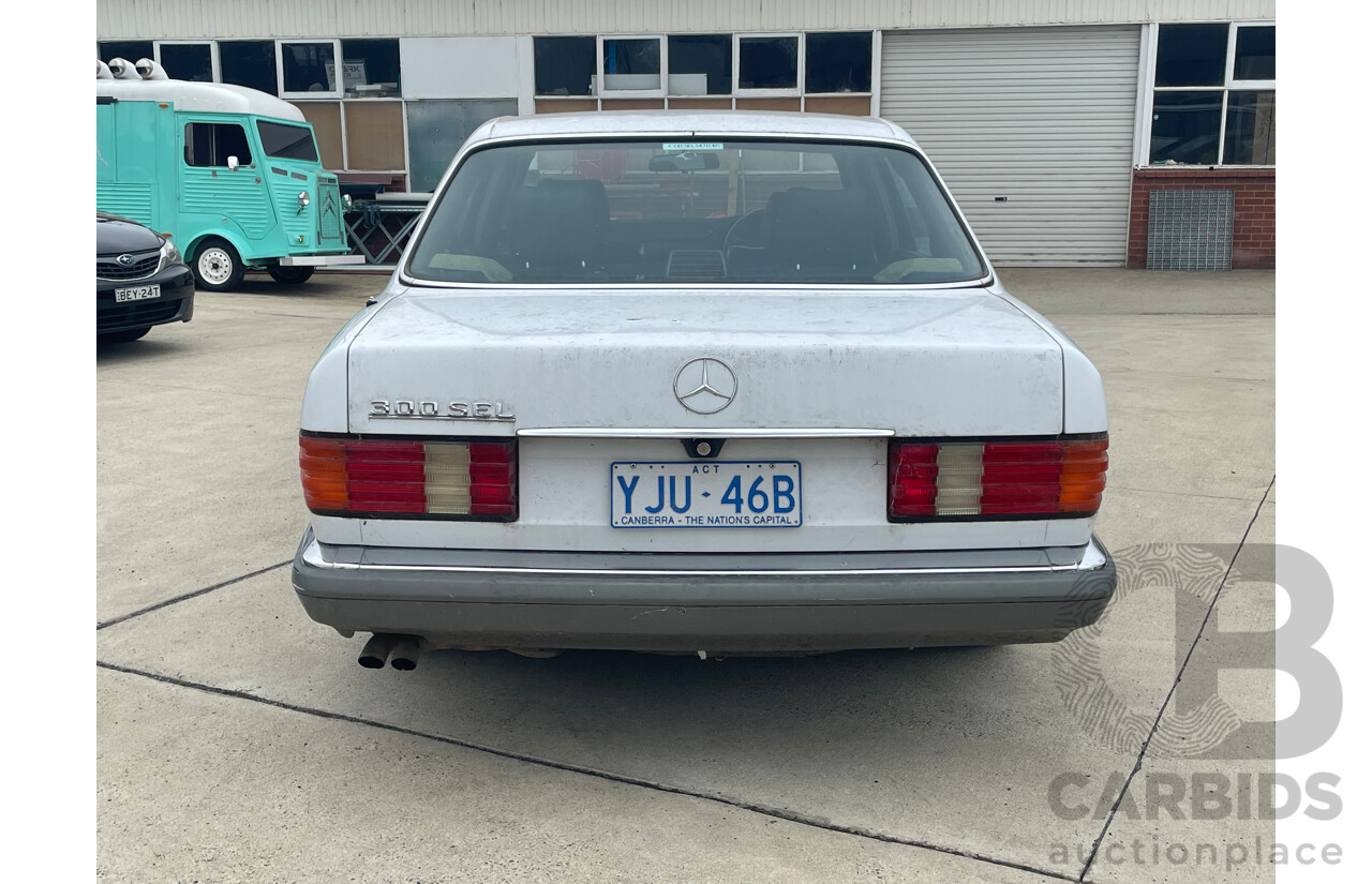 12/1987 Mercedes-Benz 300 SEL W126 4d Sedan White 3.0L