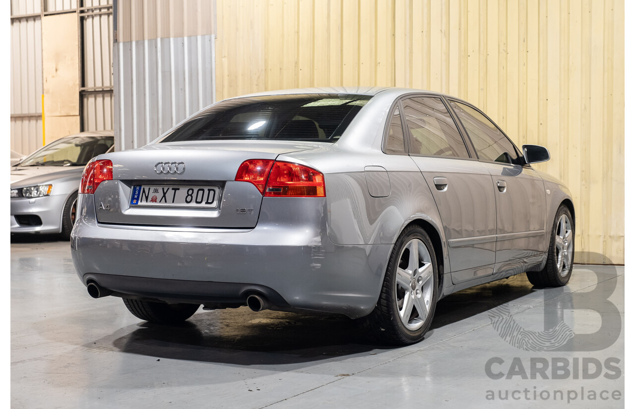 2/2005 Audi A4 1.8T B7 4d Sedan Grey 1.8L Turbo