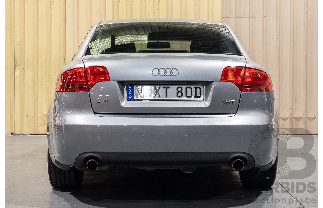 2/2005 Audi A4 1.8T B7 4d Sedan Grey 1.8L Turbo