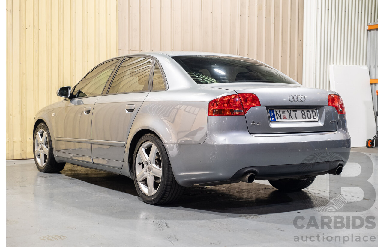 2/2005 Audi A4 1.8T B7 4d Sedan Grey 1.8L Turbo