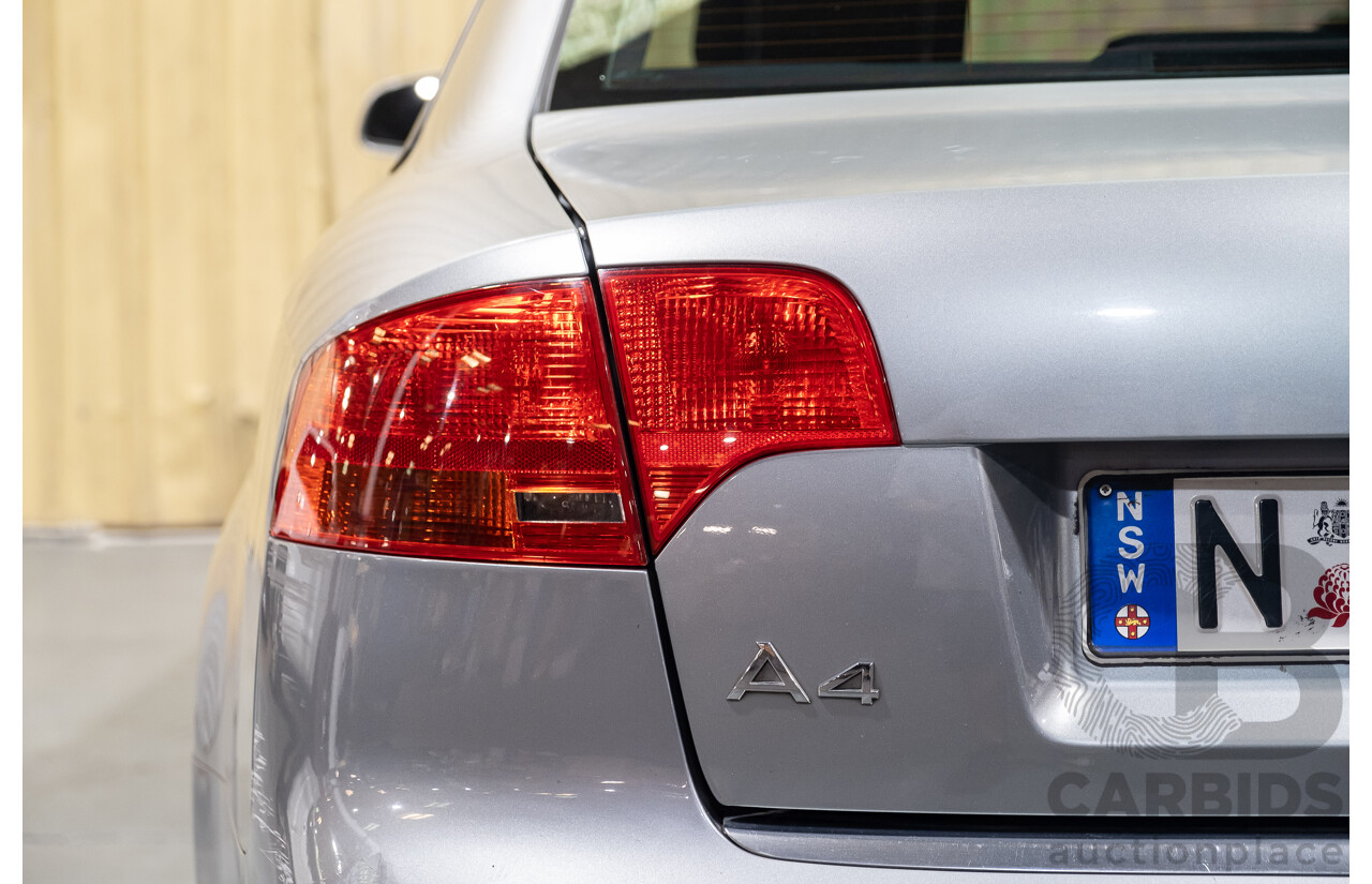 2/2005 Audi A4 1.8T B7 4d Sedan Grey 1.8L Turbo