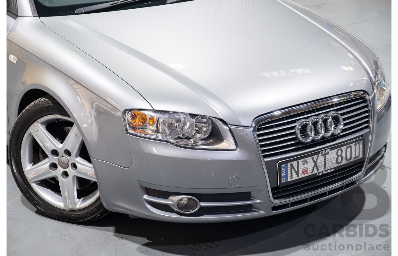 2/2005 Audi A4 1.8T B7 4d Sedan Grey 1.8L Turbo