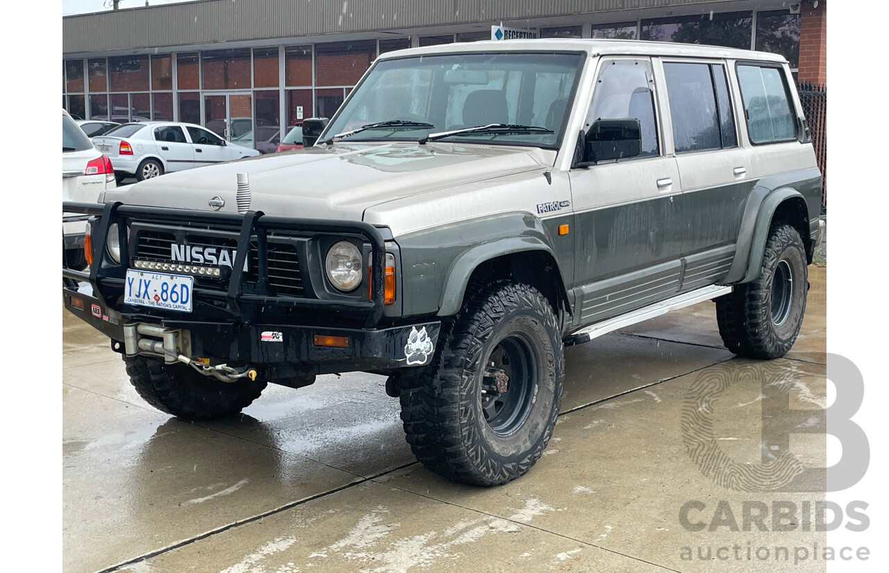 8/1992 Nissan Patrol ST (4x4) GQ 4d Wagon Gold / Green 4.2L