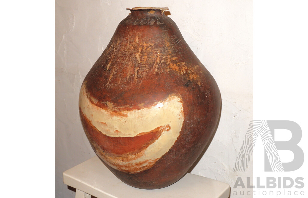 Sylvia Halpern (Japan, Australia 1918-2008) Important Large Glazed Terracotta Vase, Height 48cm