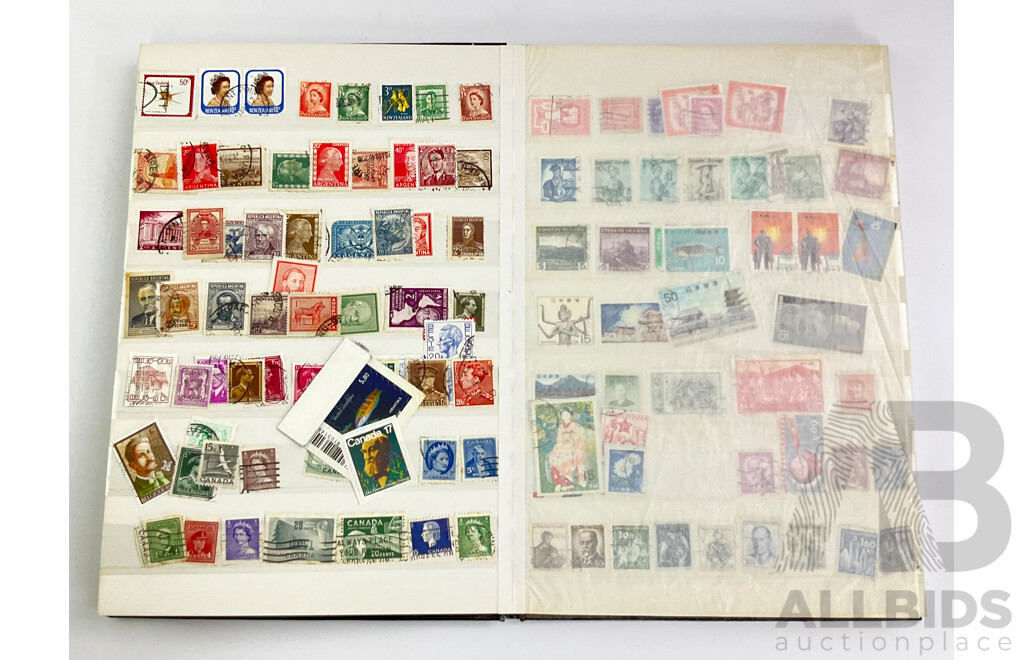 Collection of Australian (Some Pre Decimal) and International Cancelled Stamps Including Italy, Russia, Malta, Greece and More