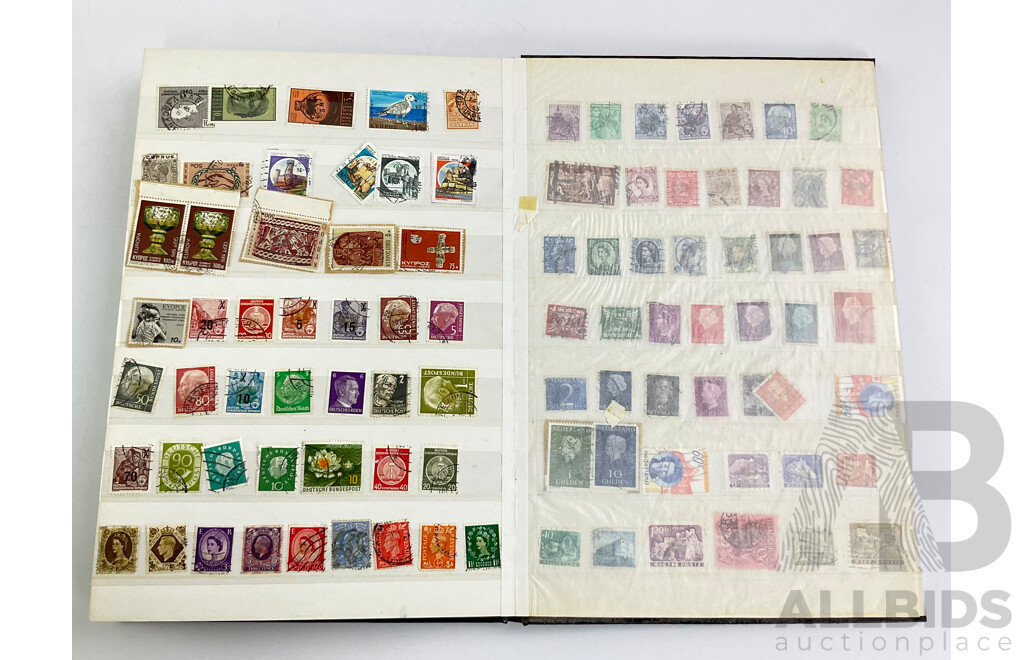 Collection of Australian (Some Pre Decimal) and International Cancelled Stamps Including Italy, Russia, Malta, Greece and More