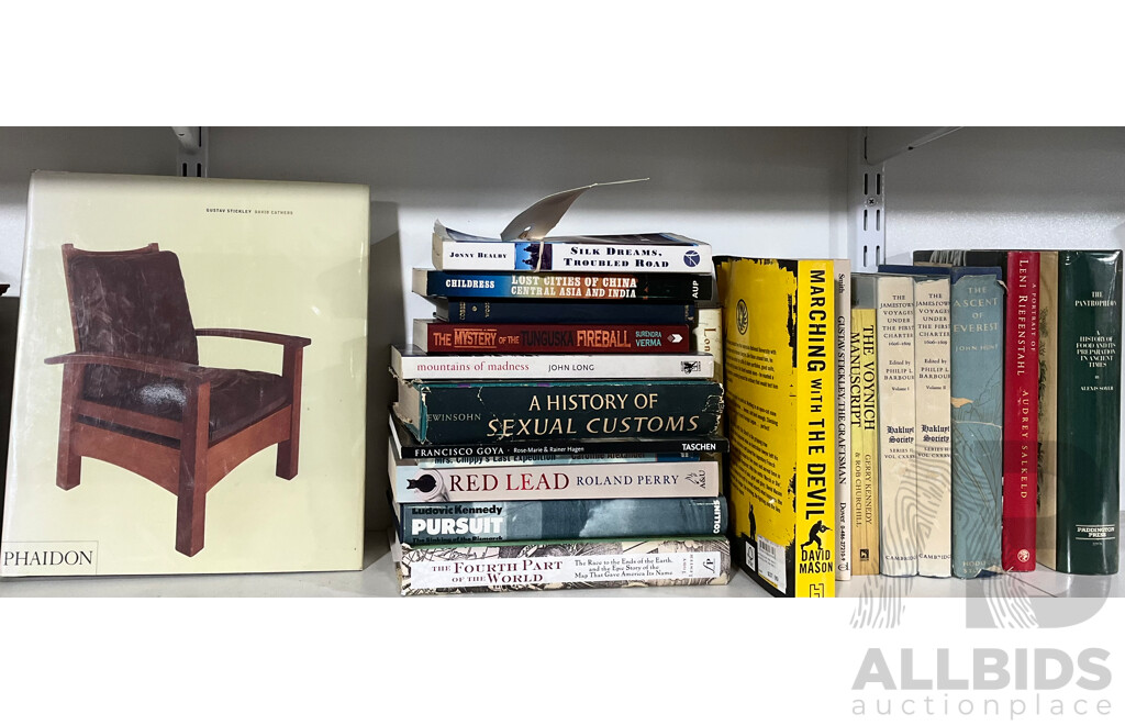 Collection Interesting Titles Including Gustav Stickley, Haklyut Society and More