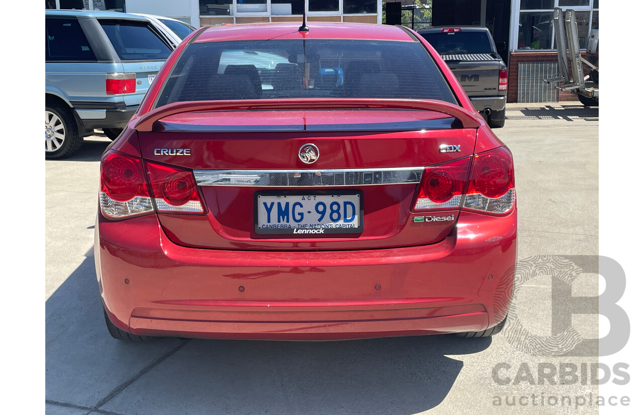 5/2011 Holden Cruze CDX JH 4d Sedan Red 2.0L