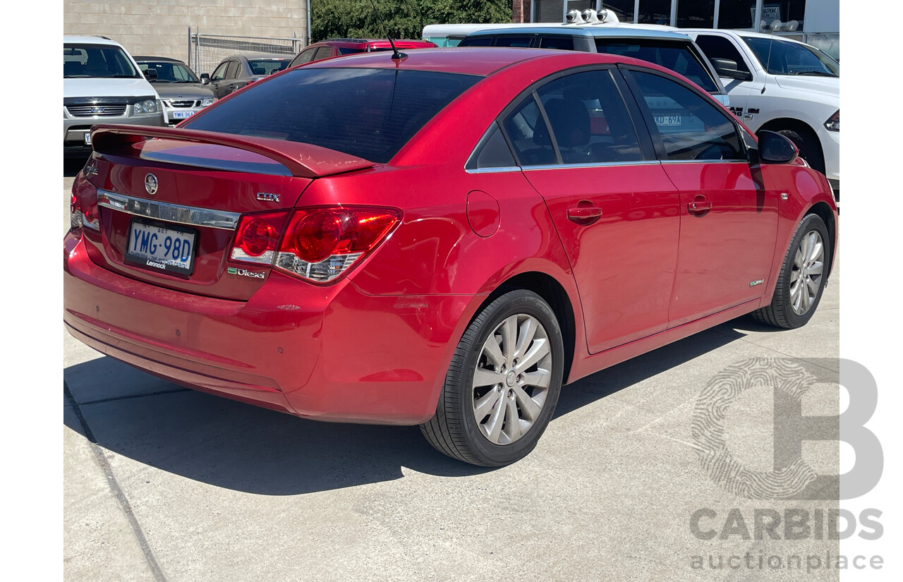 5/2011 Holden Cruze CDX JH 4d Sedan Red 2.0L