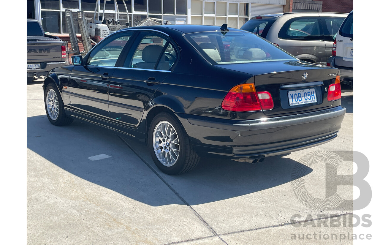 9/2001 Bmw 3 25i E46 4d Sedan Black 2.5L