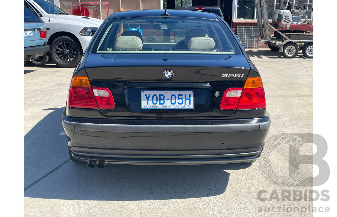 9/2001 Bmw 3 25i E46 4d Sedan Black 2.5L