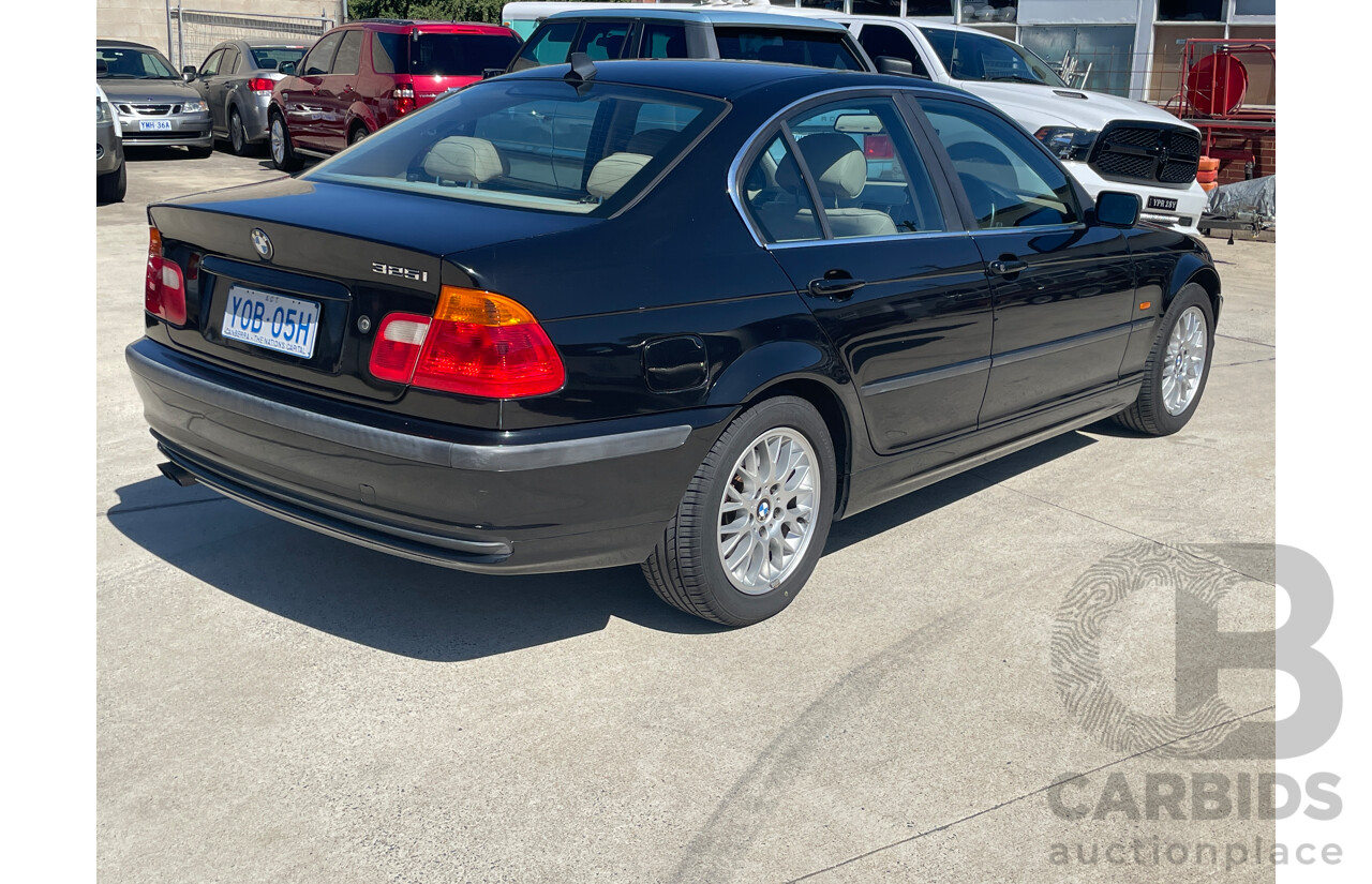 9/2001 Bmw 3 25i E46 4d Sedan Black 2.5L