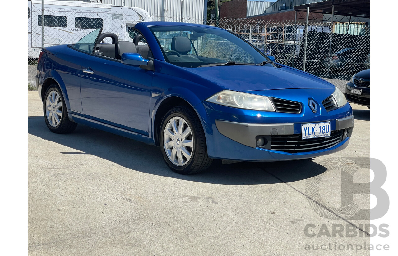 7/2006 Renault Megane Dynamique X84 2d Cabriolet Blue 2.0L