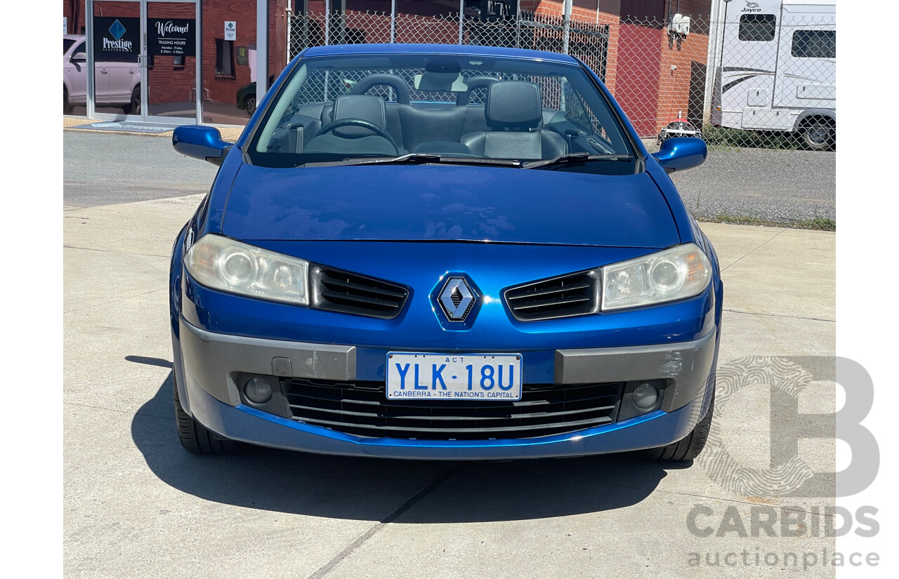 7/2006 Renault Megane Dynamique X84 2d Cabriolet Blue 2.0L