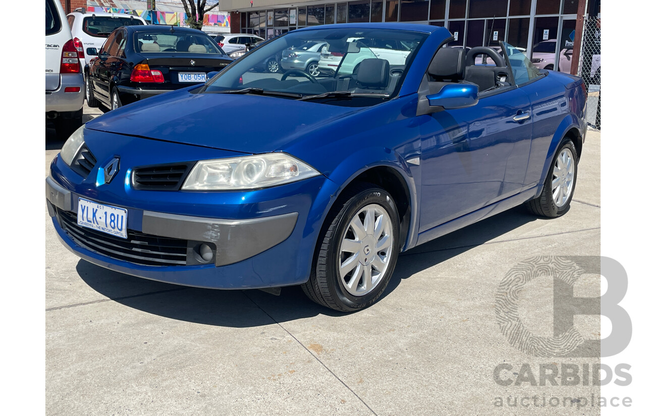 7/2006 Renault Megane Dynamique X84 2d Cabriolet Blue 2.0L