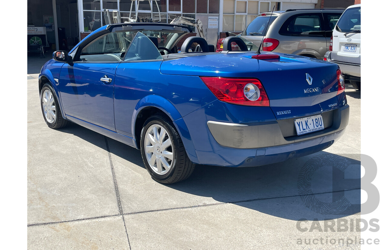 7/2006 Renault Megane Dynamique X84 2d Cabriolet Blue 2.0L