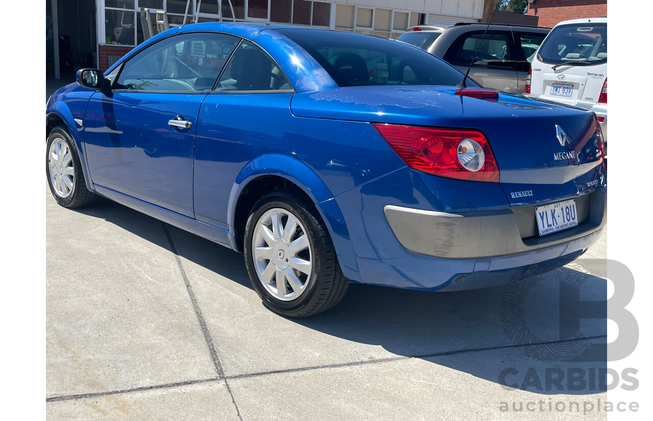 7/2006 Renault Megane Dynamique X84 2d Cabriolet Blue 2.0L