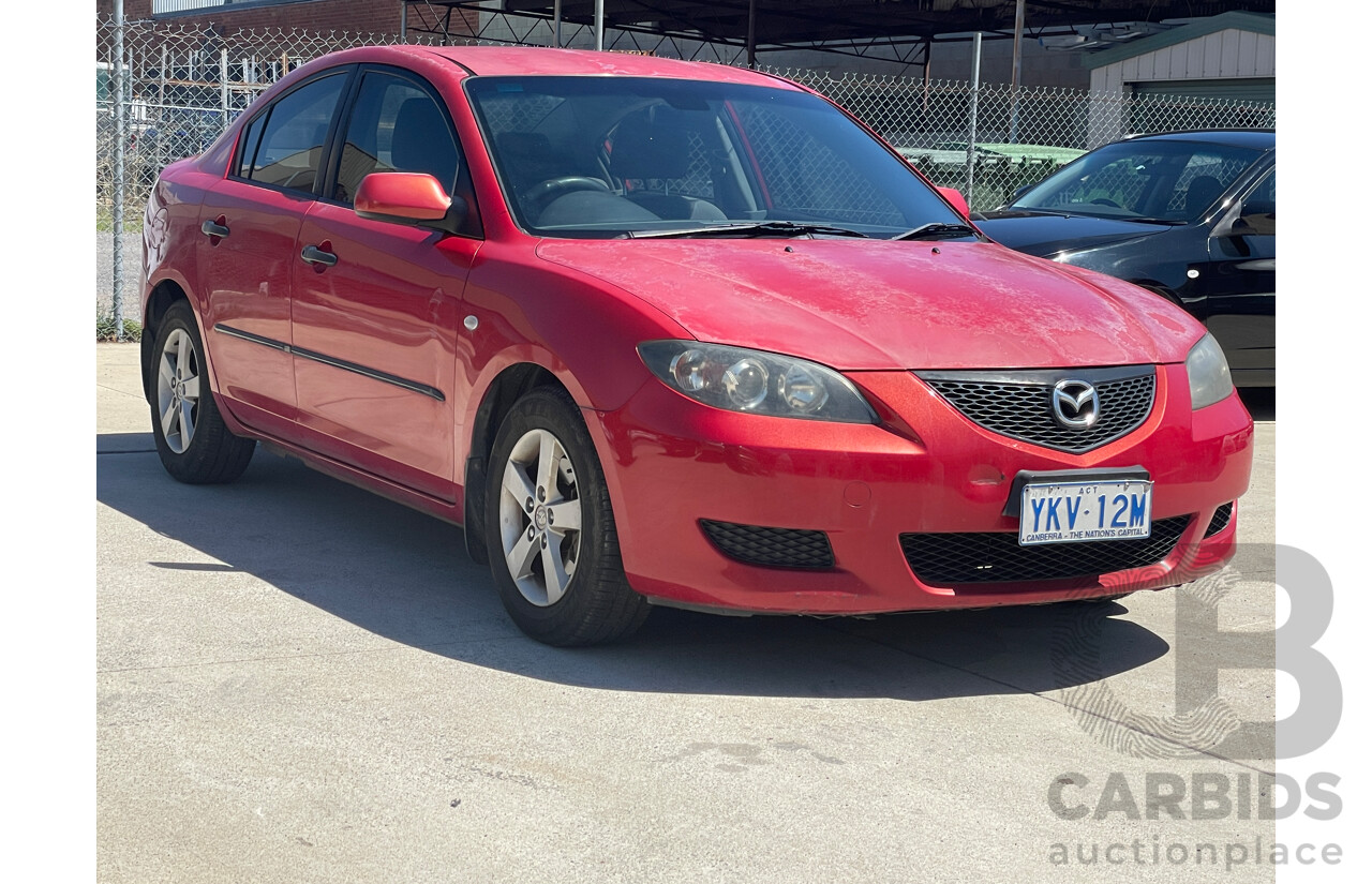 3/2004 Mazda Mazda3 MAXX BK 4d Sedan Red 2.0L