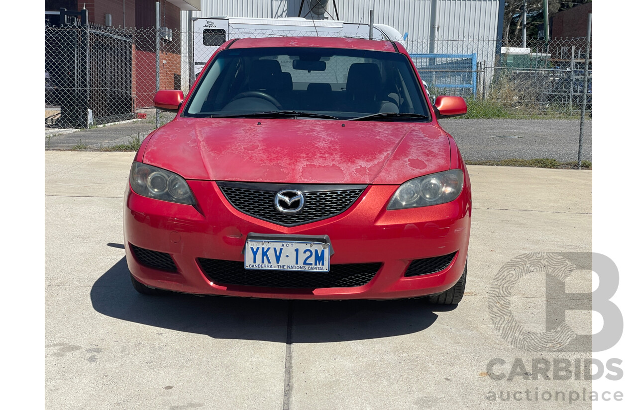 3/2004 Mazda Mazda3 MAXX BK 4d Sedan Red 2.0L