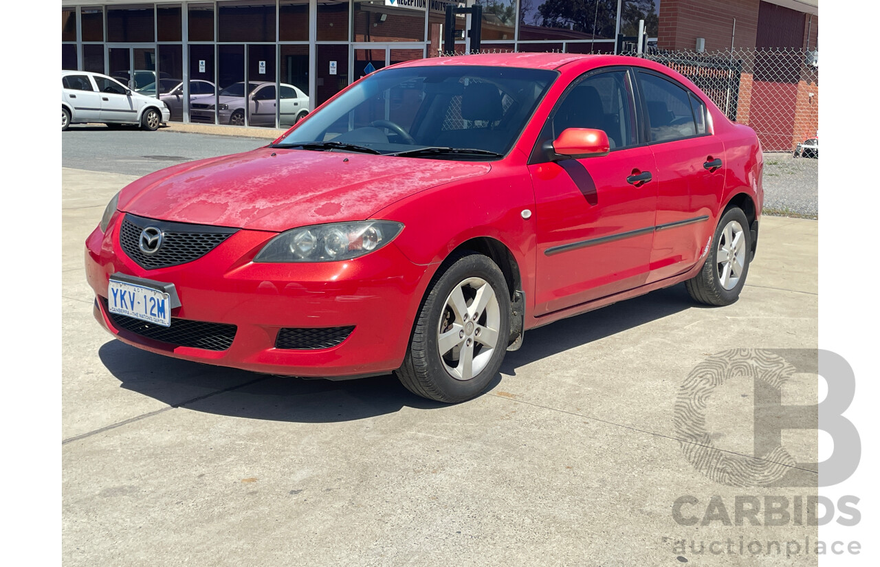 3/2004 Mazda Mazda3 MAXX BK 4d Sedan Red 2.0L