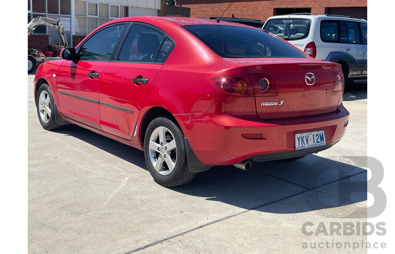 3/2004 Mazda Mazda3 MAXX BK 4d Sedan Red 2.0L