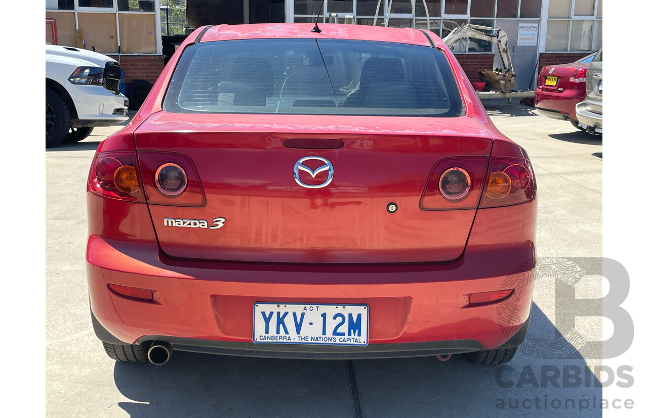 3/2004 Mazda Mazda3 MAXX BK 4d Sedan Red 2.0L