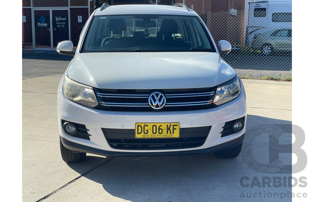 4/2012 Volkswagen Tiguan 132 TSI (4x4) 5NC MY12 4d Wagon White 2.0L
