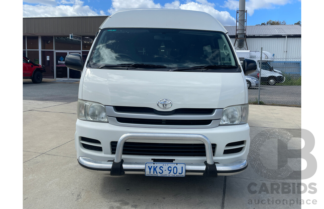 8/2008 Toyota Hiace Commuter TRH223R MY07 UPGRADE Bus White 2.7L