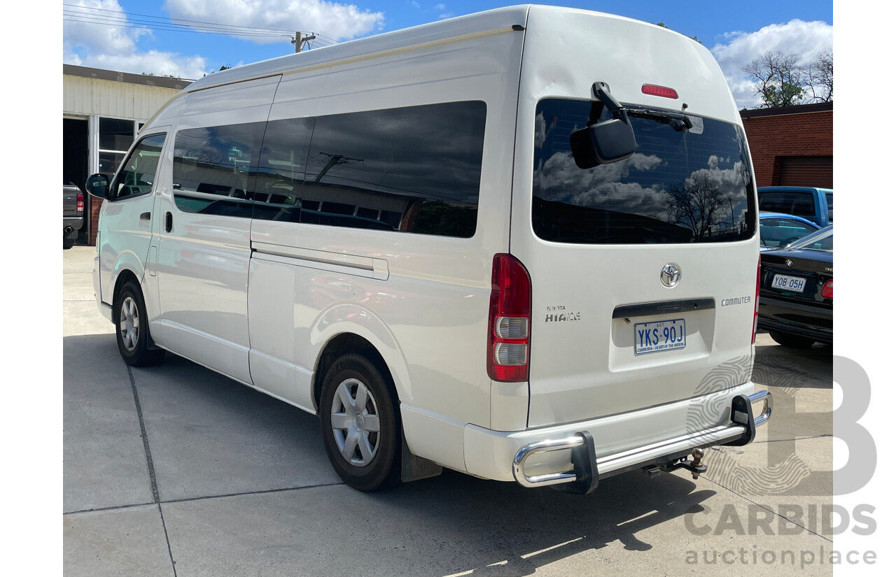 8/2008 Toyota Hiace Commuter TRH223R MY07 UPGRADE Bus White 2.7L