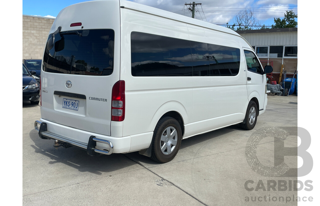 8/2008 Toyota Hiace Commuter TRH223R MY07 UPGRADE Bus White 2.7L