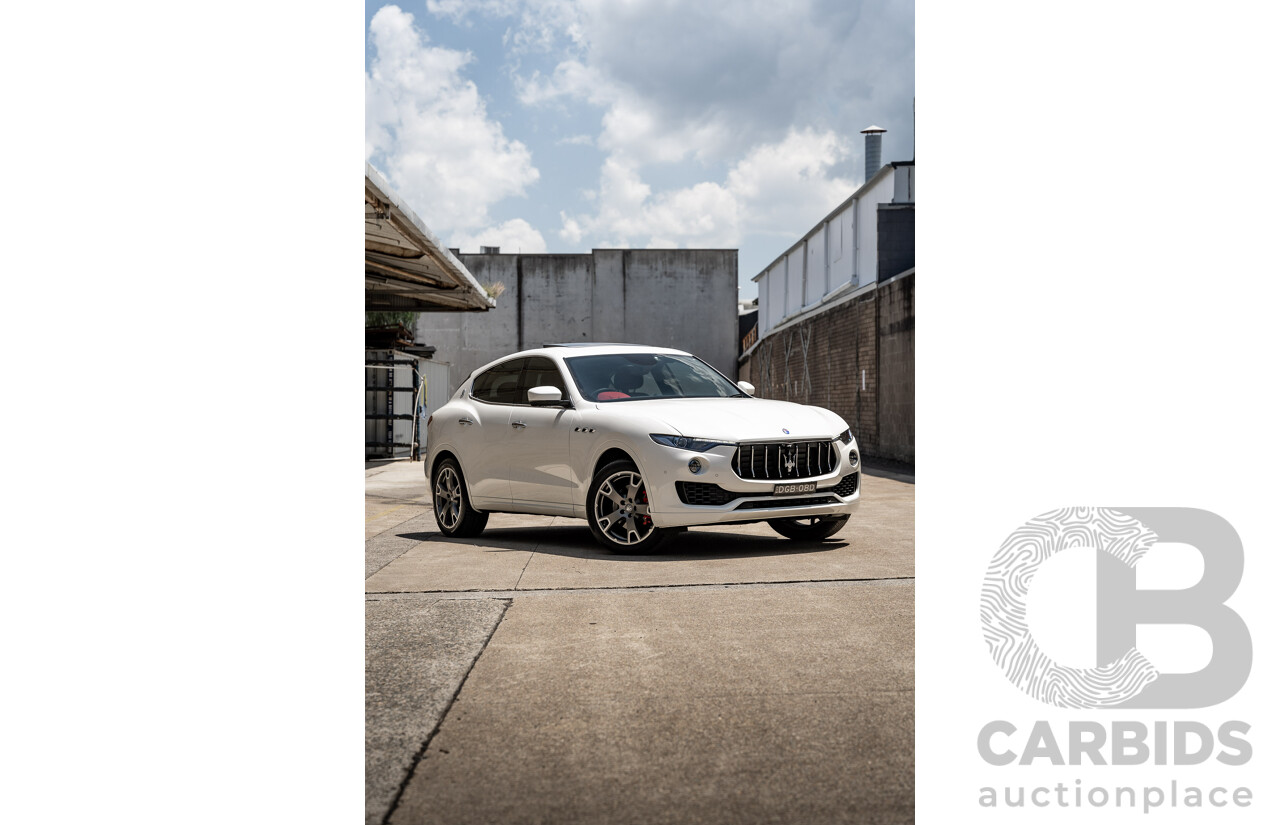 4/2017 Maserati Levante Luxury MY17 (4x4) M161 4d Wagon Pearl White 3.0L Turbo Diesel