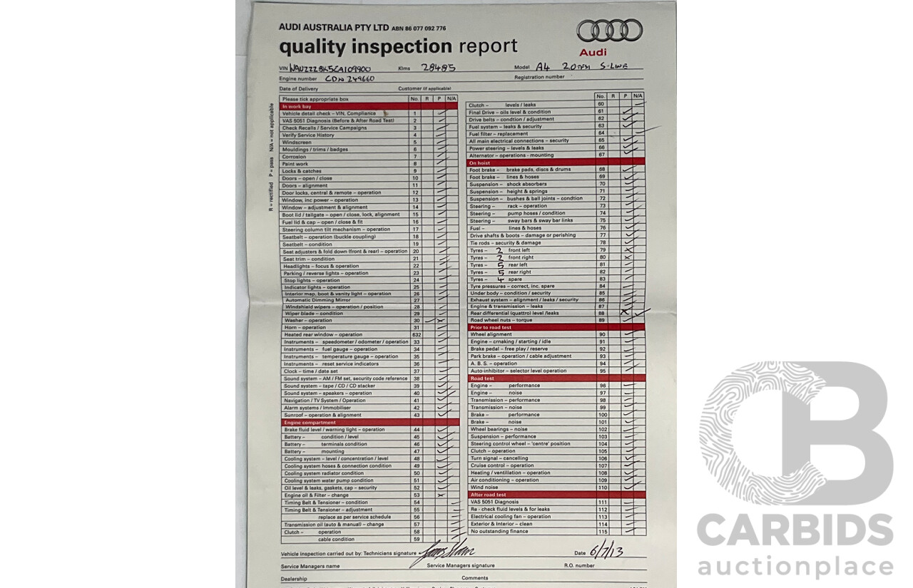 5/2012 Audi A4 S-Line Pack 2.0 TFSI B8 (8K) MY12 4d Sedan Silver 2.0L Turbo