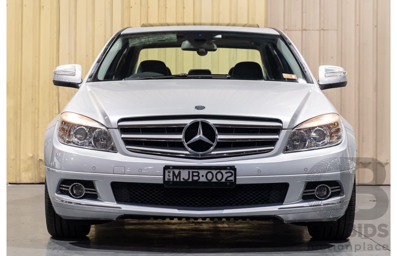 11/2007 Mercedes-Benz C200 Kompressor Avantgarde W204 4d Sedan Metallic Iridium Silver 1.8L Supercharged