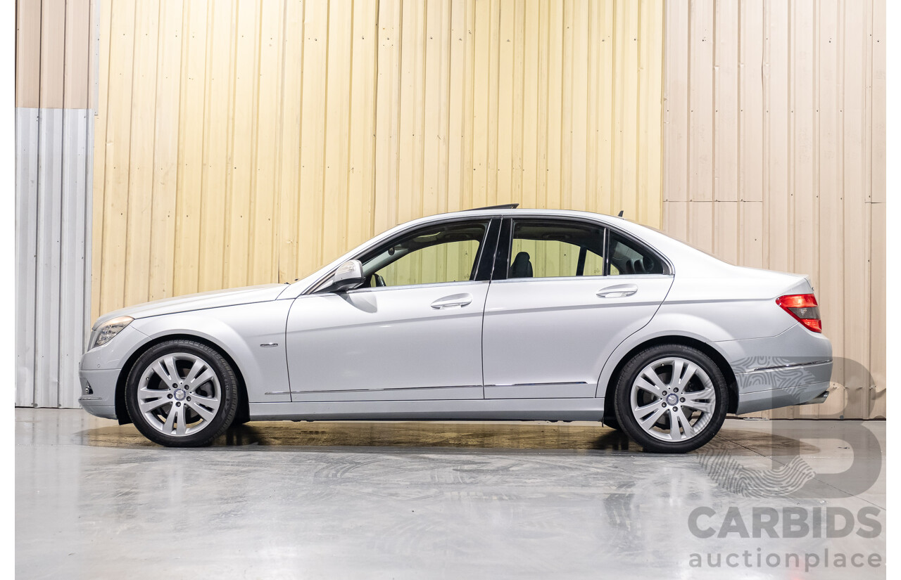 11/2007 Mercedes-Benz C200 Kompressor Avantgarde W204 4d Sedan Metallic Iridium Silver 1.8L Supercharged