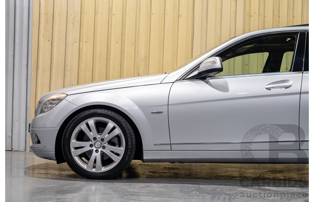 11/2007 Mercedes-Benz C200 Kompressor Avantgarde W204 4d Sedan Metallic Iridium Silver 1.8L Supercharged