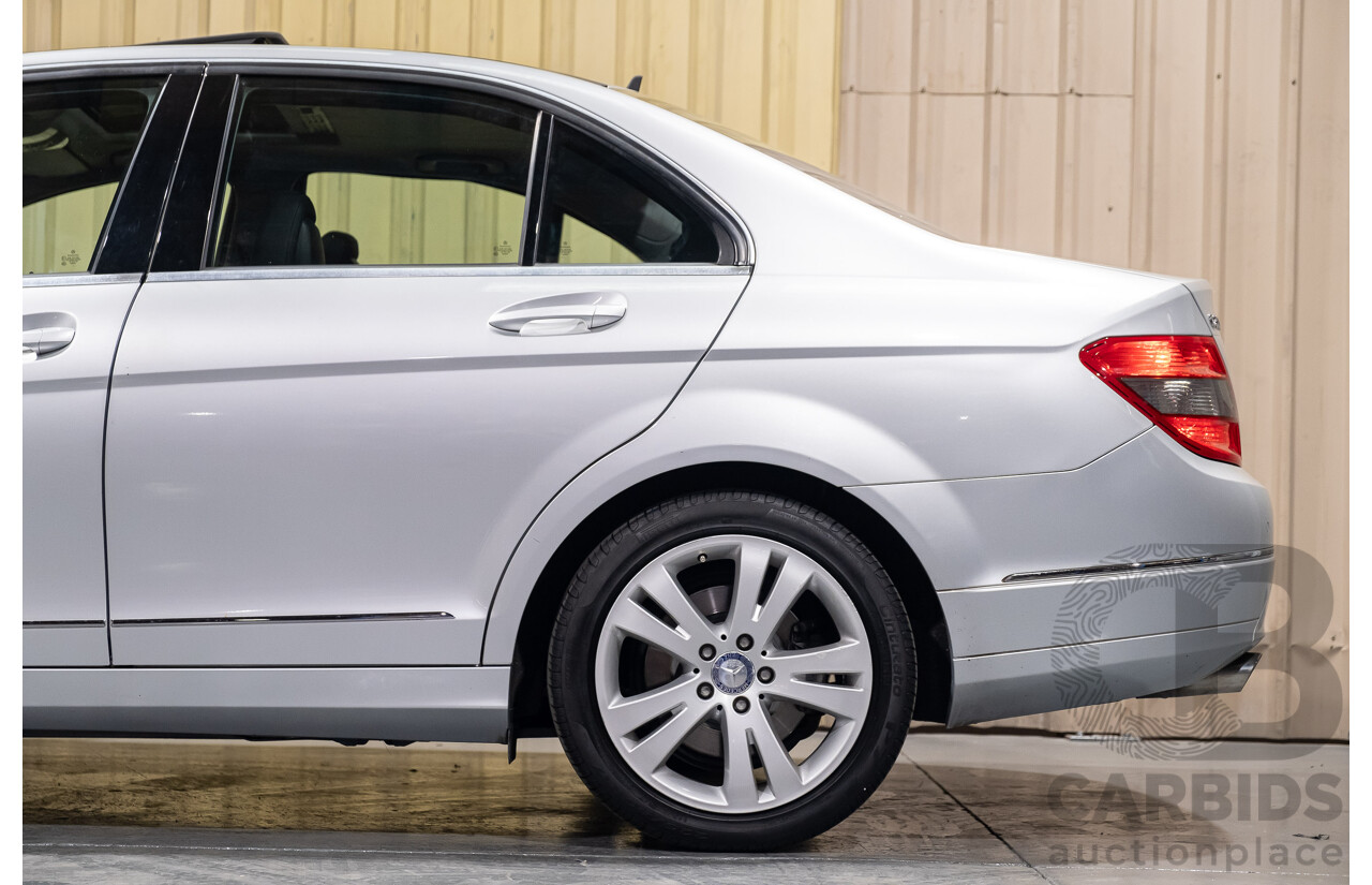 11/2007 Mercedes-Benz C200 Kompressor Avantgarde W204 4d Sedan Metallic Iridium Silver 1.8L Supercharged