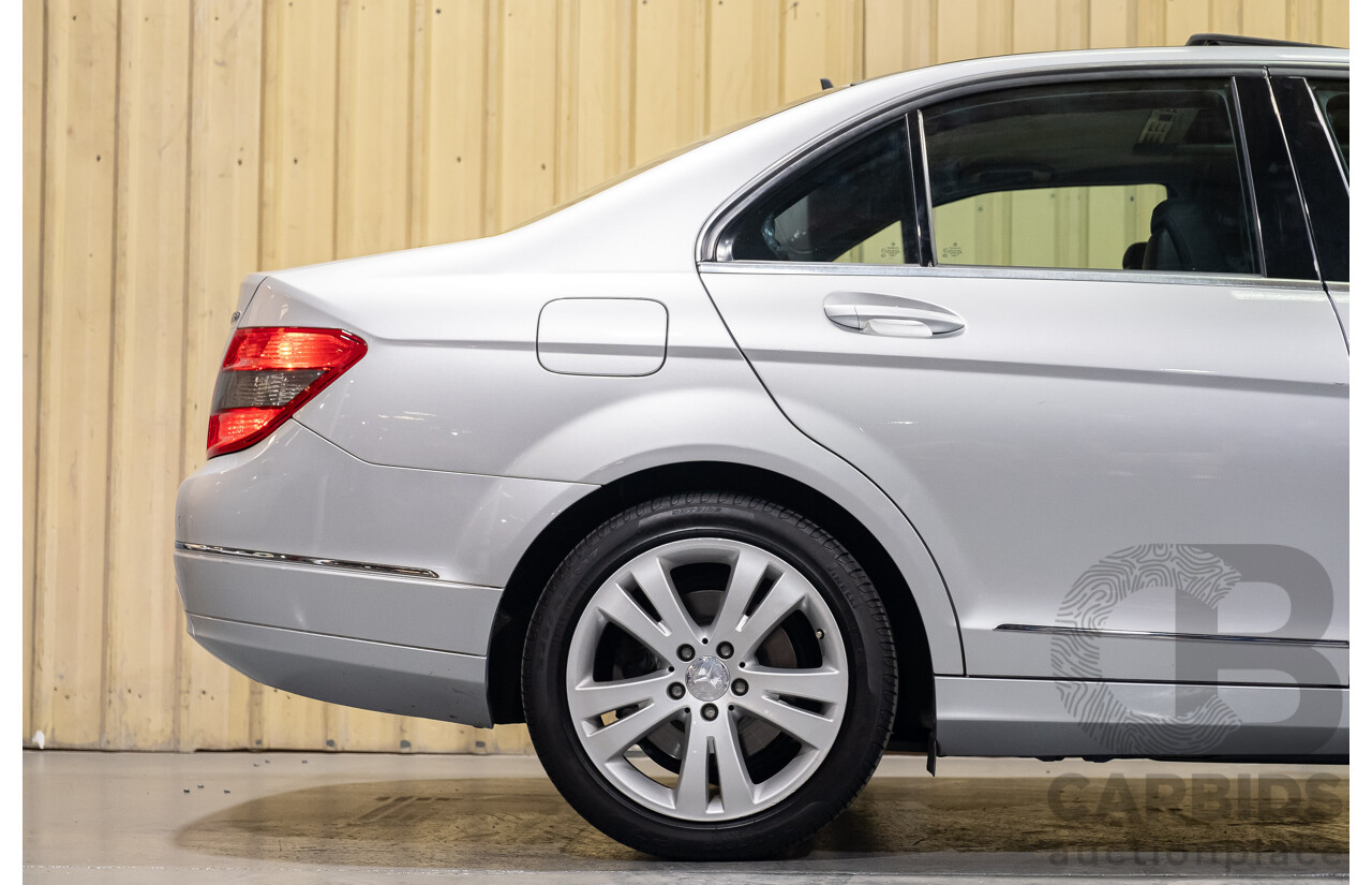 11/2007 Mercedes-Benz C200 Kompressor Avantgarde W204 4d Sedan Metallic Iridium Silver 1.8L Supercharged