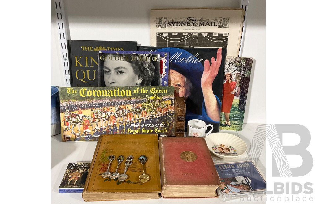 Collection Royal Memoralilia Including Porcelain, Magazines, Cds and More