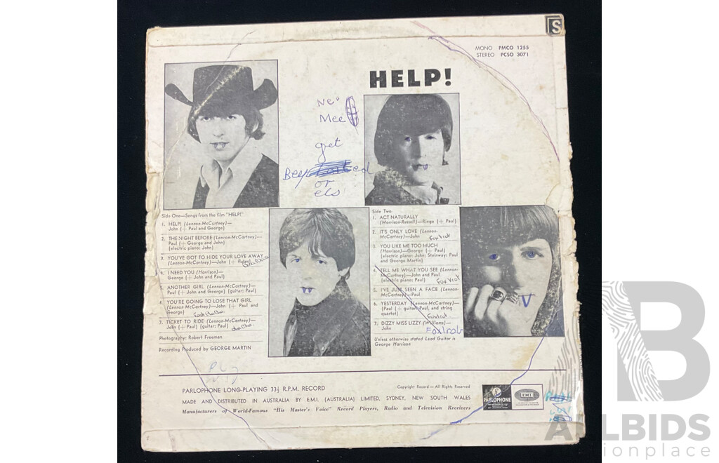 The Beatles, Help, Vinyl LP Record