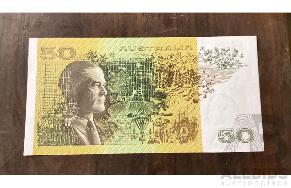 Australian Fifty Dollar Note Fraser/Evans WZZ