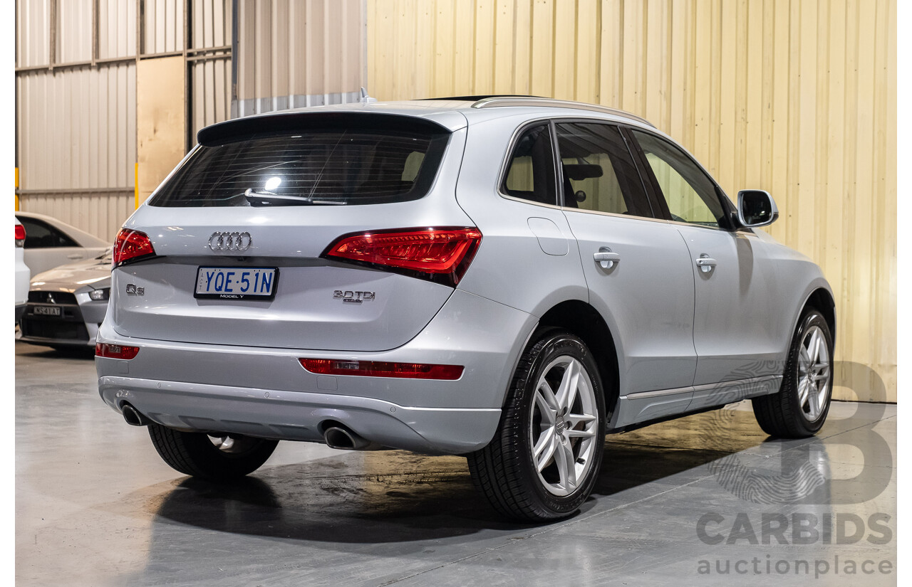 8/2013 Audi Q5 3.0 TDI Quattro 8R MY13 4d Wagon Silver 3.0L Turbo Diesel