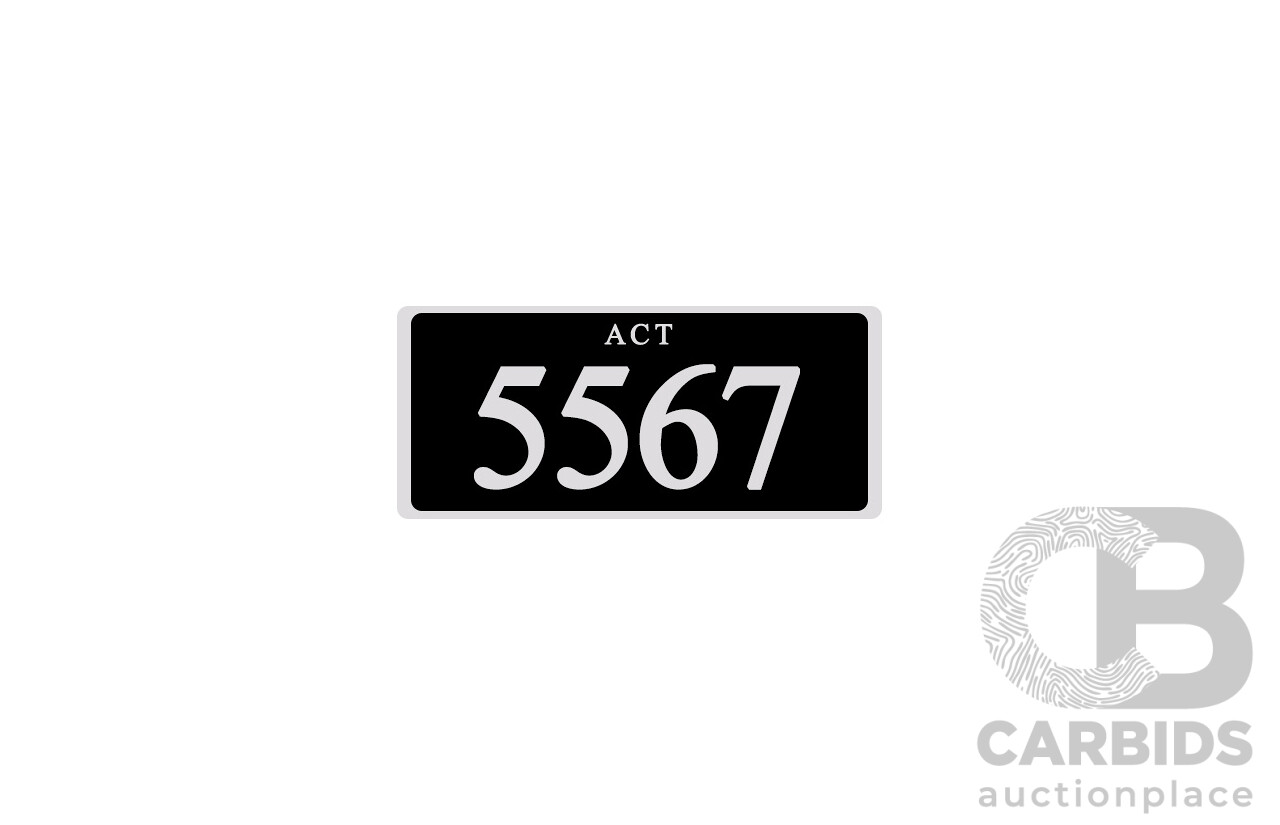 ACT 4-Digit Number Plate - 5567